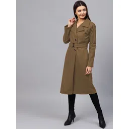 athena Wool Solid Coat For Women-picture-15