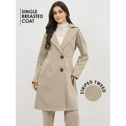 athena Wool Striped Coat For Women-picture-12