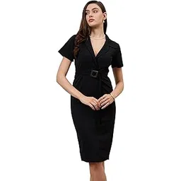 athena lifestyle Black Belted Dress-picture-23