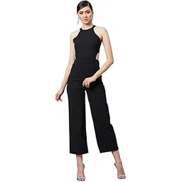 athena lifestyle Regular fit NA Polyester Round Neck Sleeveless Solid Party Jumpsuit-picture-12
