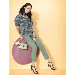 Athena Unapologetic Tie and Dye Sweetheart Neck Flared Sleeve Ruffles Lace Peplum Top-picture-27