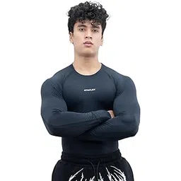 athflex Men's Full Sleeve Ace Compression T-Shirt - Ultra Stretch,Premium Nylon Spandex Blend, Moisture-Wicking, Quick-Dry, Breathable, Muscle Fit Activewear for Gym, Fitness, and Sports-picture-27