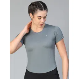 ATHLISIS Grey Polyester Solid Sports T-Shirt-picture-19