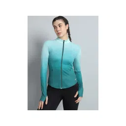 Athlisis Turquoise Gradient Women Ombre Dry-Fit Outdoor Jacket-picture-25