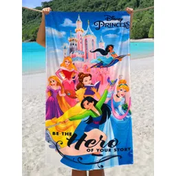 Athom Living Blue & Pink 1 Printed Cotton 350 GSM Bath Towel-picture-22