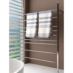 Athom Living Blue & White 2 Pieces Striped Pure Cotton 250 GSM Bath Towels-picture-26