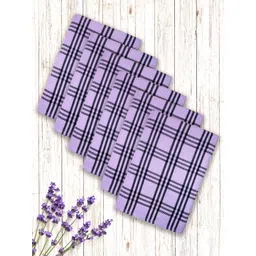 Athom Living Lavender & Black 5 Pieces Cotton 210 GSM Bath Towel-picture-11