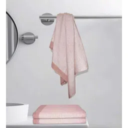 athom living Maroon Cotton Striped 220 GSM Bath Towels 3 Pc-picture-21