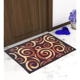 athom living Multicolor Abstract Nylon 14x22 Inches AntiSkid 3 Door Mats-picture-14