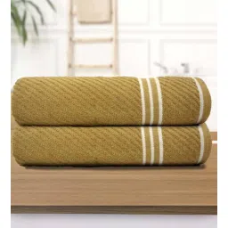 athom living Multicolor Cotton Solid 500 GSM Bath Towels (Pack of 2)-picture-22