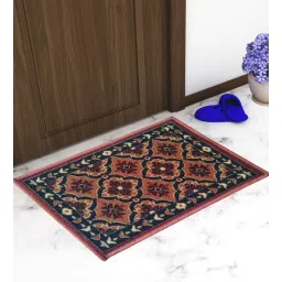 athom living Multicolor Traditional Nylon 14x22 Inches AntiSkid 4 Door Mats-picture-13