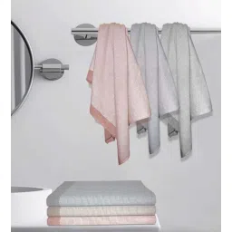 athom living Multicolour Cotton Striped 220 GSM Bath Towels 6 Pc-picture-22
