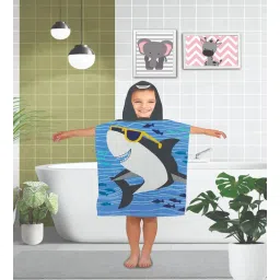 Blue Cotton Kids 220 GSM Bath Towel by Athom Living-picture-24