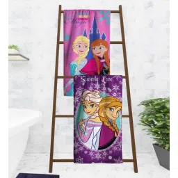 Disney Frozen Sisterly Love Elsa & Anna Kids 350 GSM Bath Towel (Set of 2) by Athom Living-picture-36