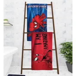 Marvel I Am Amazing Spiderman Kids 350 GSM Bath Towel (Set of 2) by Athom Living-picture-15