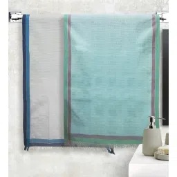 Multicolor 100% Cotton Solid 220 GSM Towels (Set of 2) by Athom Living-picture-38