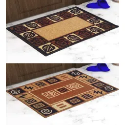 Multicolor Abstract Nylon 14x22 Inches AntiSkid 2 Door Mats By Athom Living-picture-17