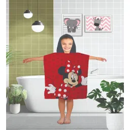 Red Cotton Kids 220 GSM Bath Towel by Athom Living-picture-15