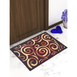 athom trendz Athom Living Brown & Black Printed Anti Skid Doormat-picture-35