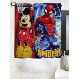 Athom Trendz Disney Mickey Mouse & Spider-Man Bath Towel Pack of 2 - Blue & Red-picture-20