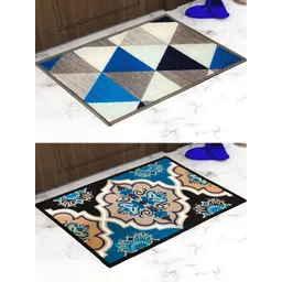 Athom Trendz Pack of 2 Premium Anti-Skid Printed Doormat-picture-17