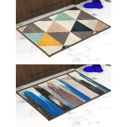 Athom Trendz Pack of 2 Premium Anti-Skid Printed Doormat-picture-16