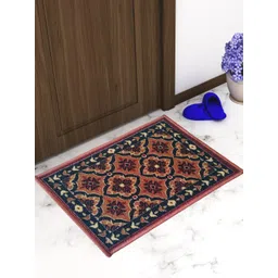 Athom Trendz Set Of 2 Brown & Black Self-Design Anti-Skid Doormats-picture-30