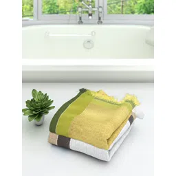 Athom Trendz Set Of 2 Striped Pure Cotton 210 GSM Bath Towels-picture-15