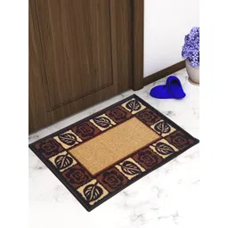 Athom Trendz Set Of 3 Brown & Beige Printed Anti-Skid Door Mats-picture-31