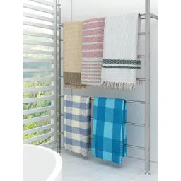 Athom Trendz Set of 5 Striped Pure Cotton 210 GSM Lightweight Bath Towels-picture-19