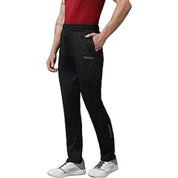 aticx Men’s Slim Fit Polyester Track Pants - 4 Way Stretch Lycra Lower for Sports, Running, Gym with 2 Zip Pockets-picture-18