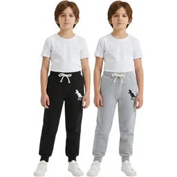 ATLANS Boys Pack Of 2 Printed Woolen Soft Warm Easy-Fit Joggers-picture-27