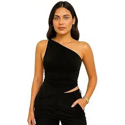 atliest Women’s One-Shoulder Wrap Style Top-picture-28