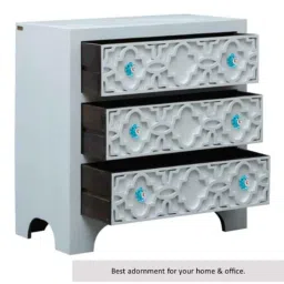 Atom 1.25 Inch Blue Crystal Glass Melon Marigold Flower Cabinet Door knob image 5