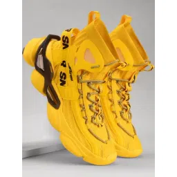 Atom Men's Gansta1 Yellow Running Shoes-image-30