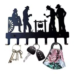 Atom Metal Campfire Black Key Holder, WH002-BLK (Pack of 2)-picture-10