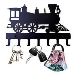 Atom Metal Train Engine Black Key Holder, WH003-BLK (Pack of 2)-picture-27