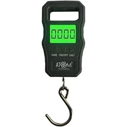 atom xs ATOM Electronic Digital Hanging Scale With Stainless Steel Hook. | Portable Scale for Luggage, Industrial & Fishing | With LCD Display | Capacity: 50Kg x 10gms | Atom A 311 Digital Hanging Scale-picture-50