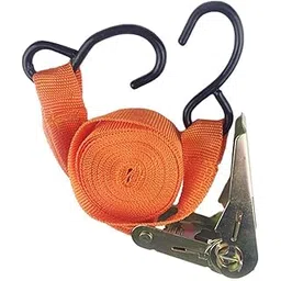 atoozed Ratchet Tie Down Cargo Strap,25Mm X 4.6M Polyester Double J-Hooks for Bind Luggage in car Truck and Bike-picture-14