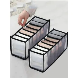 Atorakushon Brown Set of 2 Regular Drawer Organisers-image-8