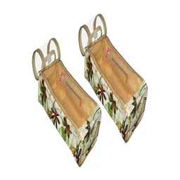 atorakushon Cream & Red 2 Pieces Reusable Travel Shoe Storage Organisers-picture-27