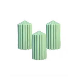 atorakushon Green 3 pieces Pillar Candle-picture-40