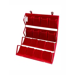 atorakushon Maroon Set of 1 Reusable Jewellery Organiser Organisers-image-30