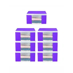 atorakushon Purple Set of 7 Clothes Storage Organiser Bags-picture-12