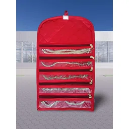 atorakushon Set Of 2 Maroon Solid Organisers-image-1