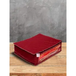 atorakushon Set Of 8 Maroon Solid Saree & Blouse Storage Bags-image-24