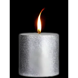 atorakushon Silver-Toned 1 pieces Pillar Candle-picture-23