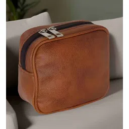 atorakushon Tan Solid Pu Leather (Pack Of 3) Organiser-picture-23