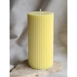 atorakushon Yellow 1 pieces Pillar Candle-picture-22