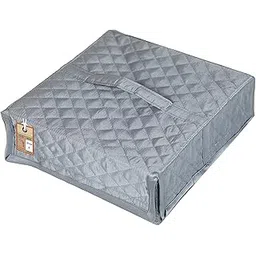 atorakushon Satin Makeup Jewellery Organizer Locker Box Set for Women and Girls for Necklaces Earring Ring Chains Case Cosmetic Travel Storage Bag (Grey)-image-43